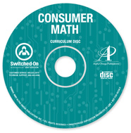FREE SHIPPING - Alpha Omega Switched-On Schoolhouse Consumer Math CD ROM 2008 Edition